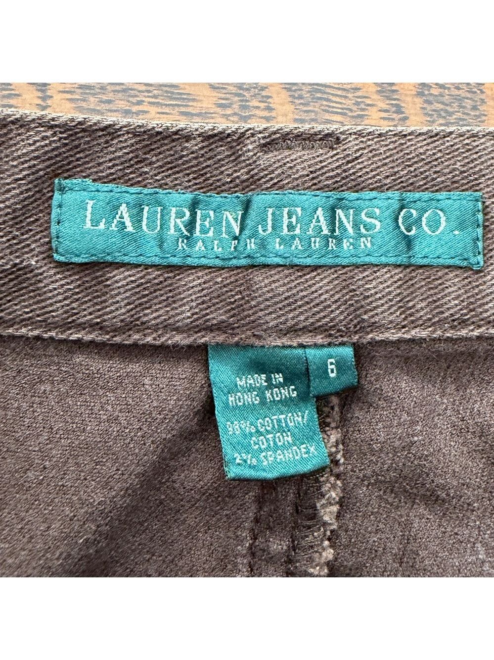 Vintage Ralph Lauren Jeans Co Brown Straight Leg Jeans Size 6 - Picture 5 of 8